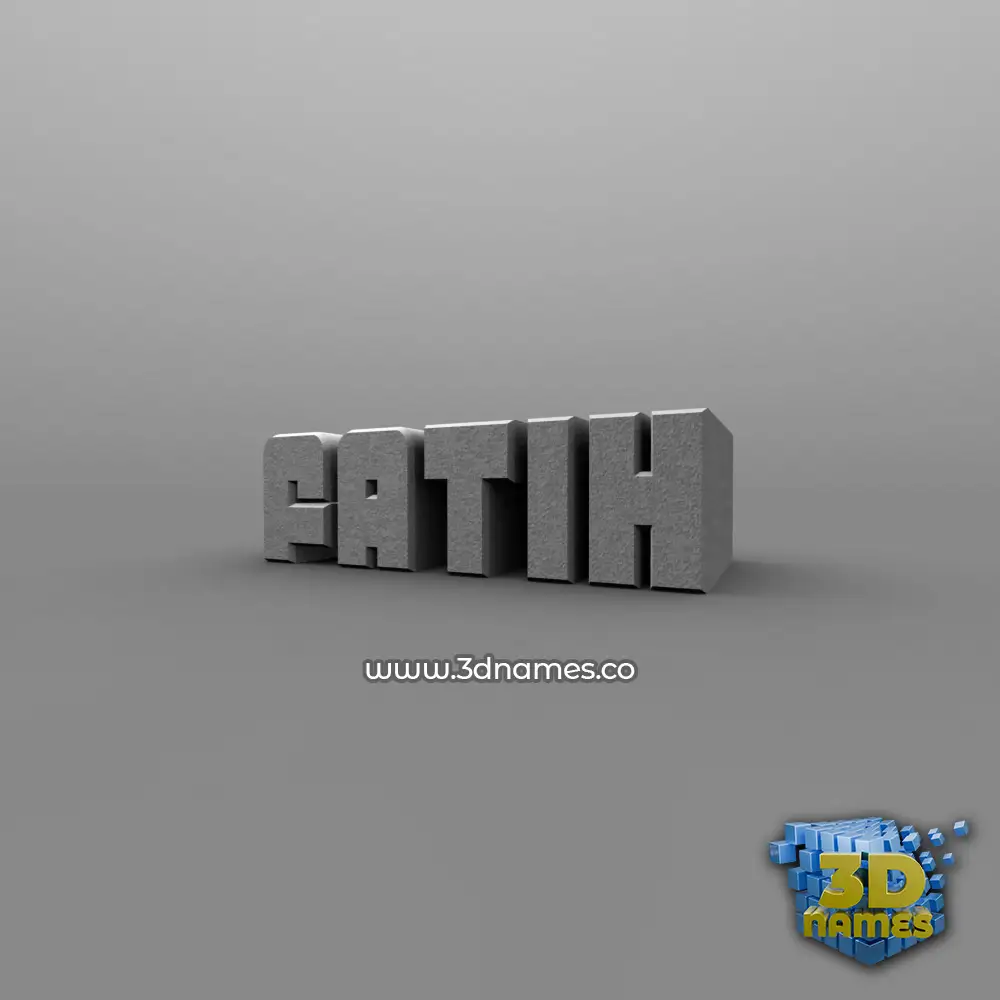 fatih in Solid Grey style - 3D name wallpaper