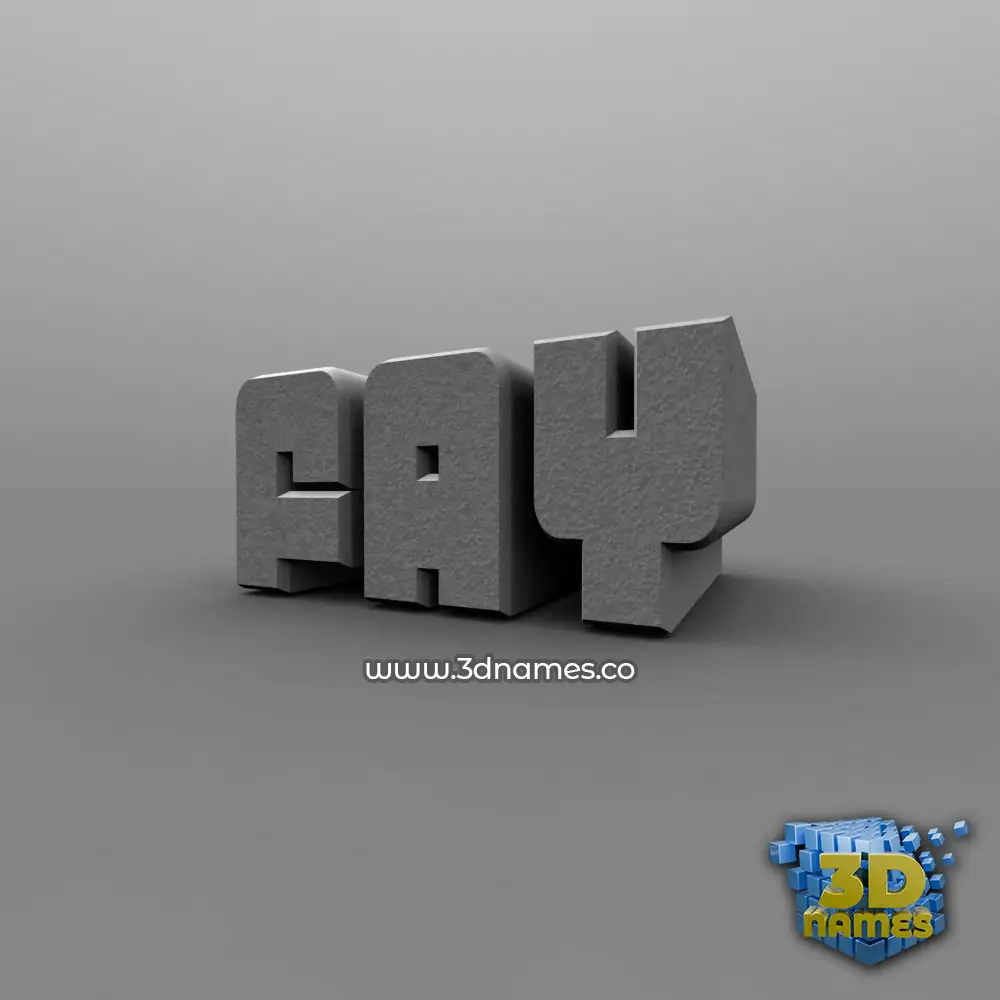 fay in Solid Grey style - 3D name wallpaper