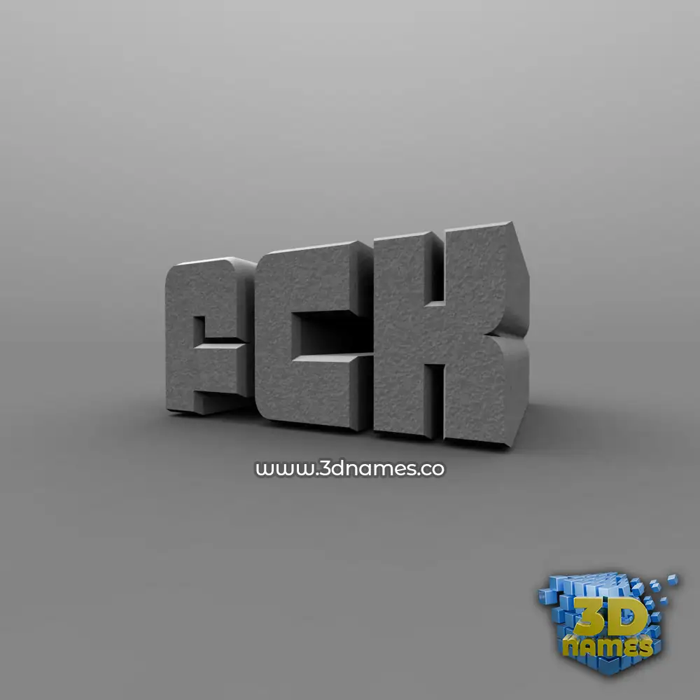 fck in Solid Grey style - 3D name wallpaper