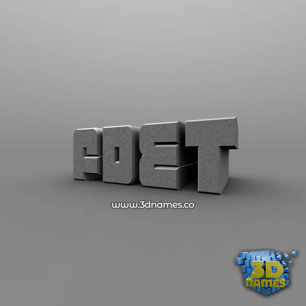 fdet in Solid Grey style - 3D name wallpaper
