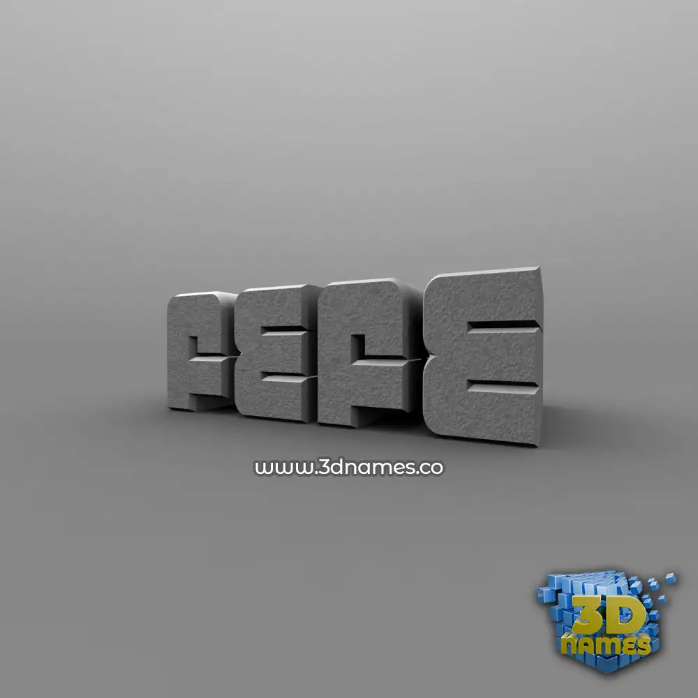 fefe in Solid Grey style - 3D name wallpaper