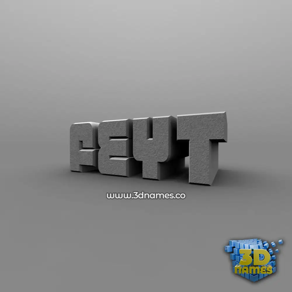 feyt in Solid Grey style - 3D name wallpaper