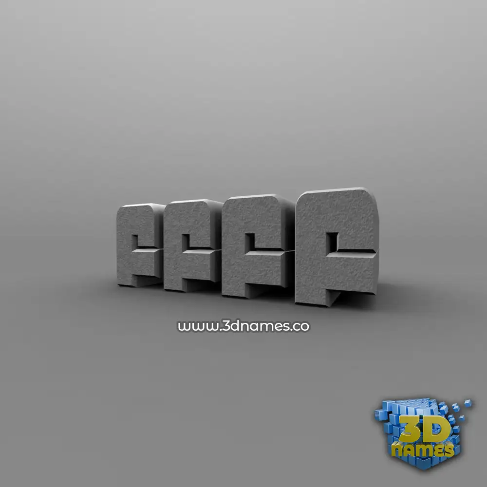 ffff in Solid Grey style - 3D name wallpaper