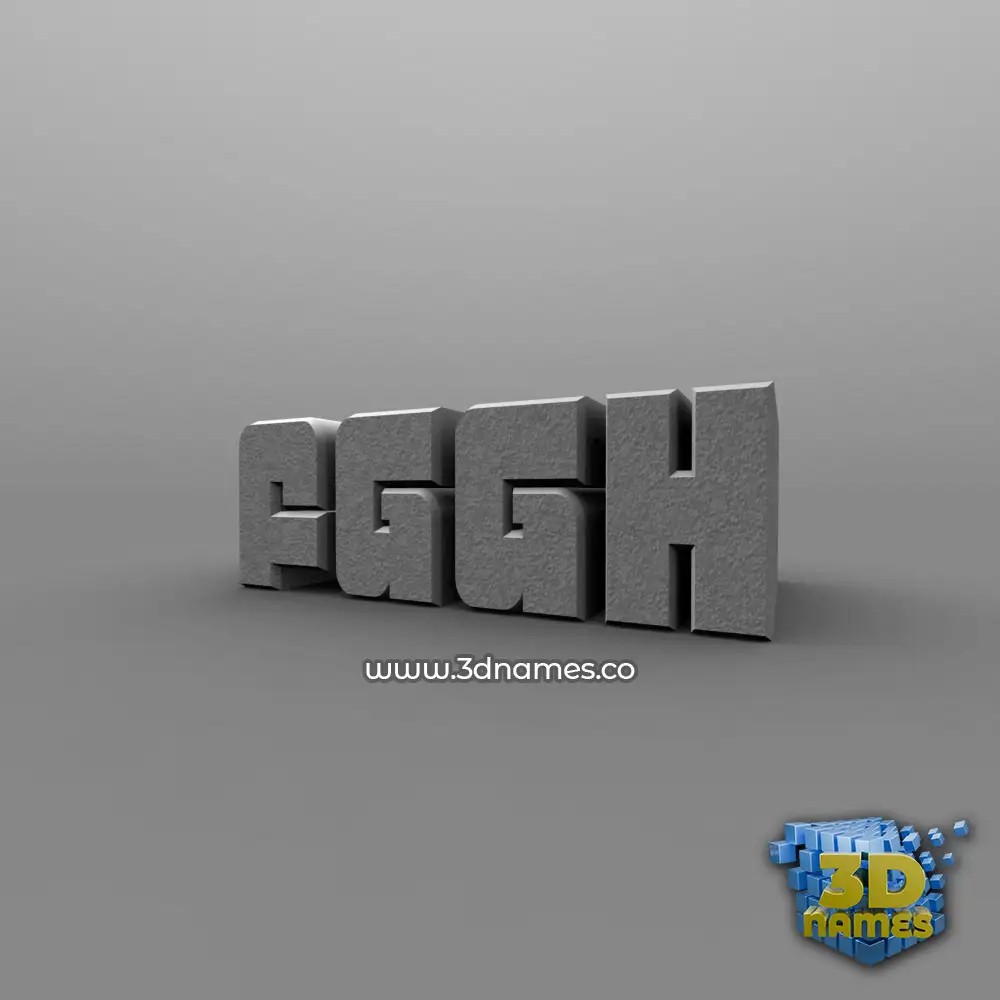 fggh in Solid Grey style - 3D name wallpaper