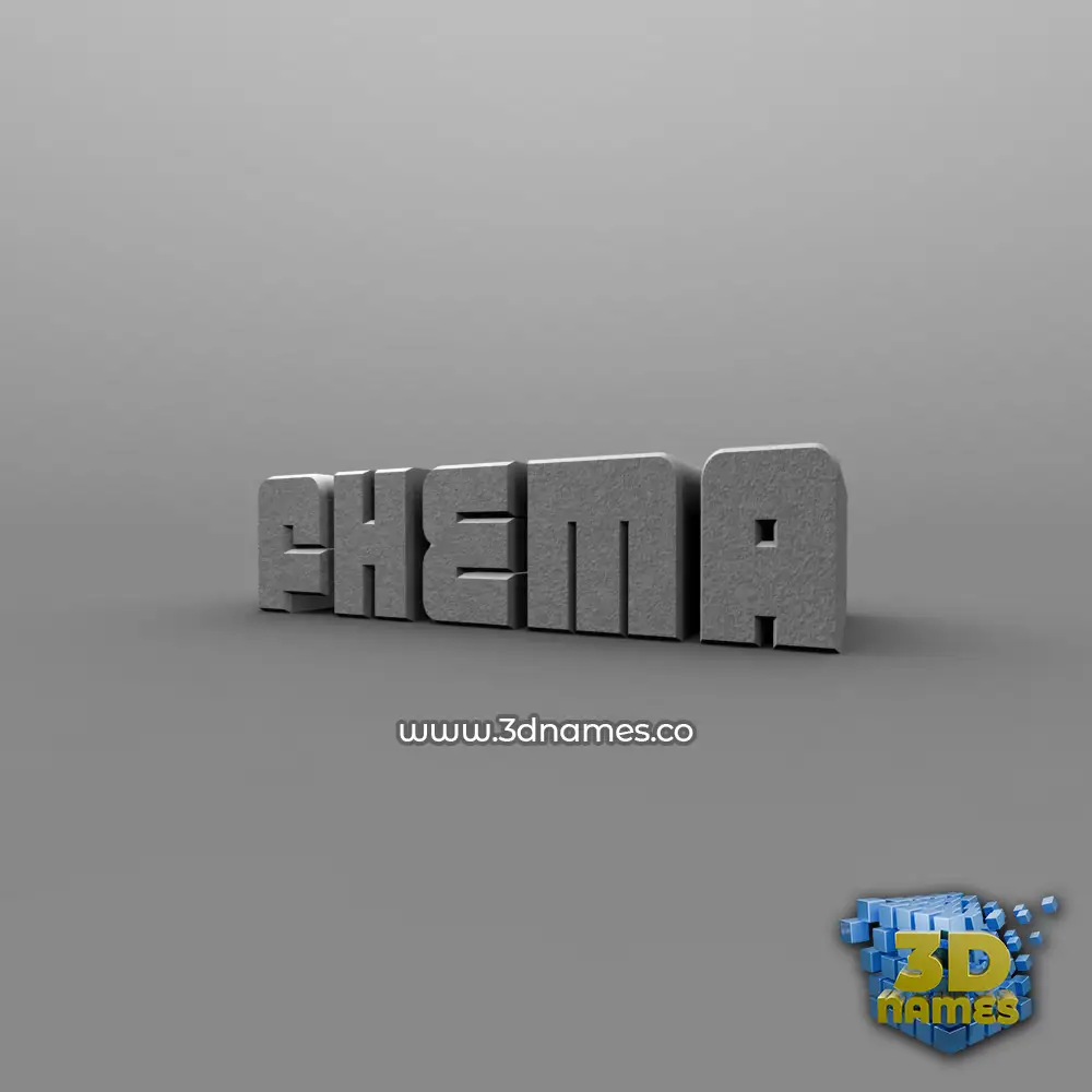fhema in Solid Grey style - 3D name wallpaper