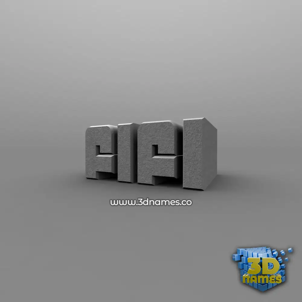 fifi in Solid Grey style - 3D name wallpaper