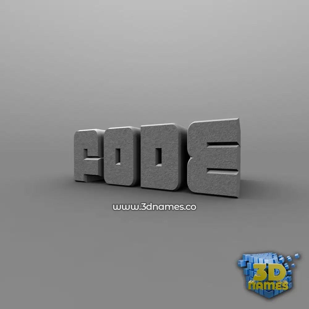 fode in Solid Grey style - 3D name wallpaper