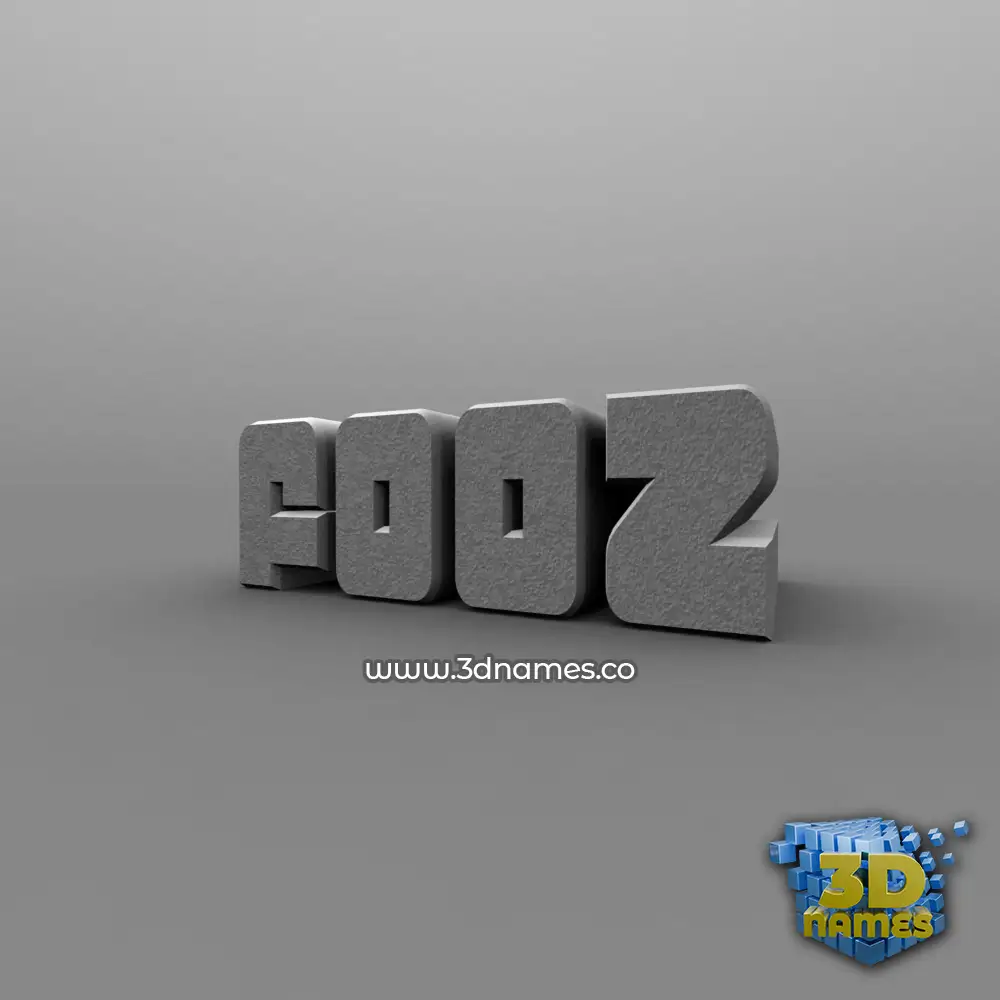 fooz in Solid Grey style - 3D name wallpaper