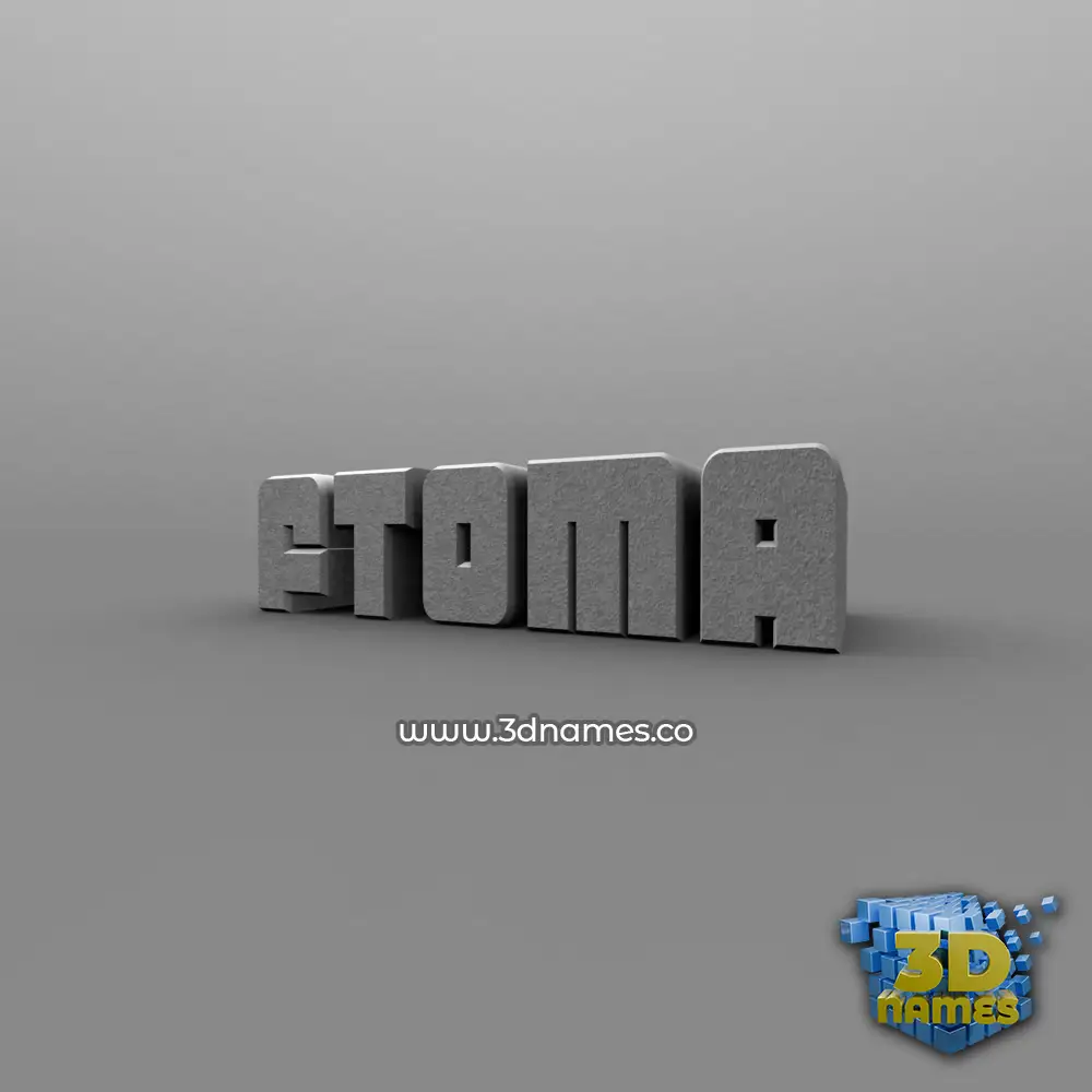 ftoma in Solid Grey style - 3D name wallpaper