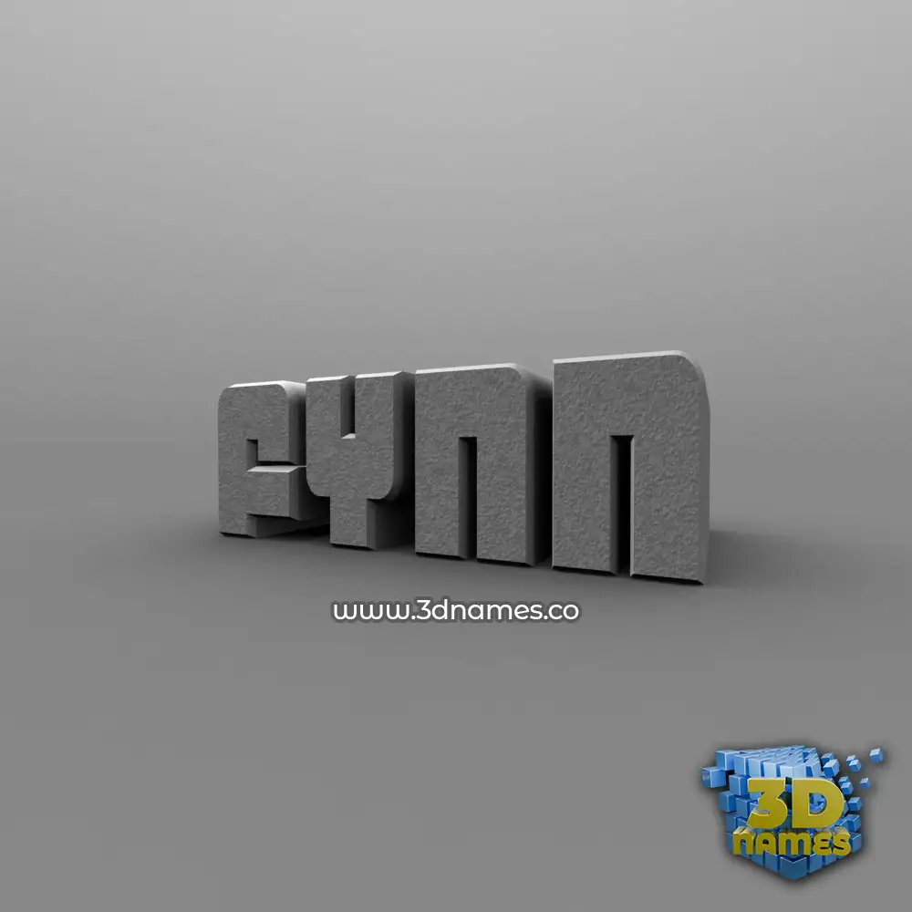 fynn in Solid Grey style - 3D name wallpaper