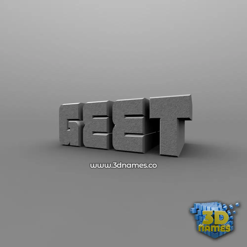 geet in Solid Grey style - 3D name wallpaper