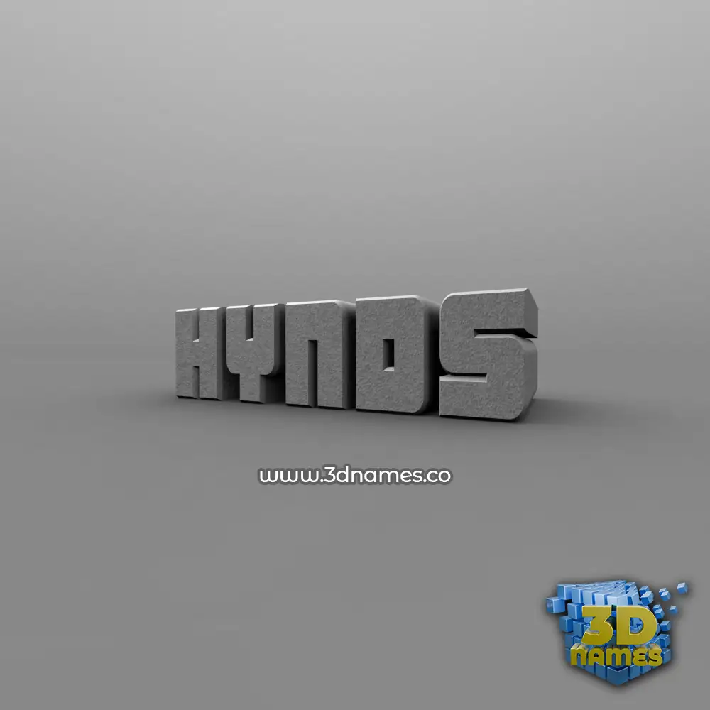 hynds in Solid Grey style - 3D name wallpaper
