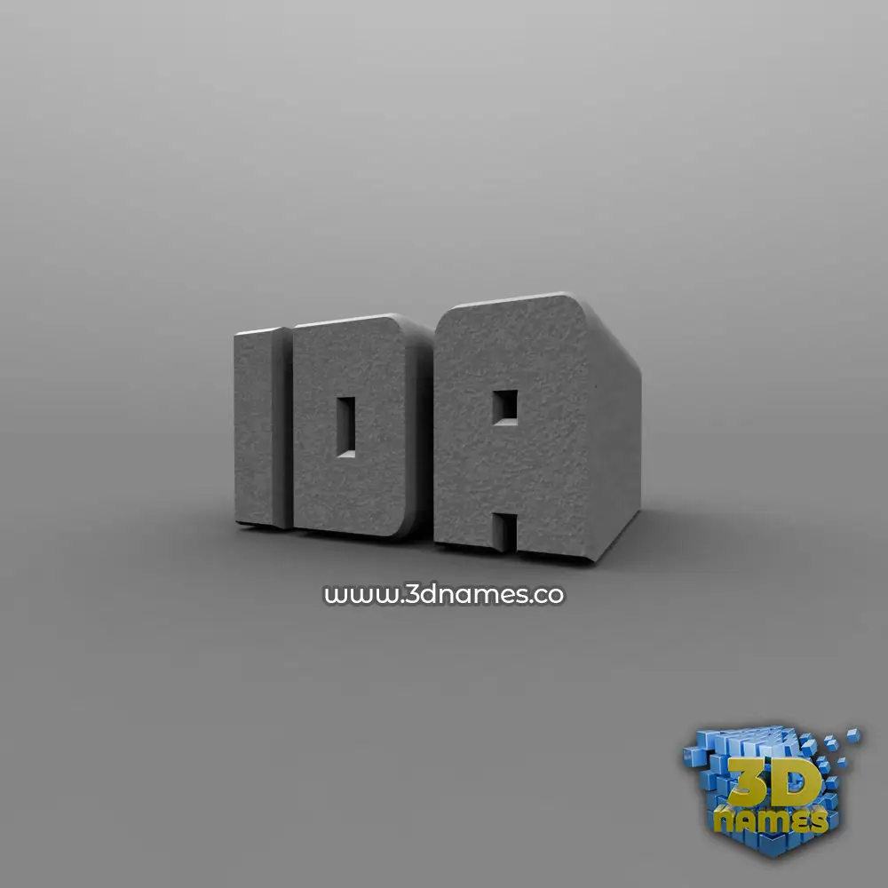 ida in Solid Grey style - 3D name wallpaper