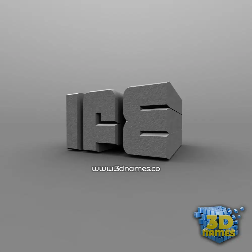 ife in Solid Grey style - 3D name wallpaper