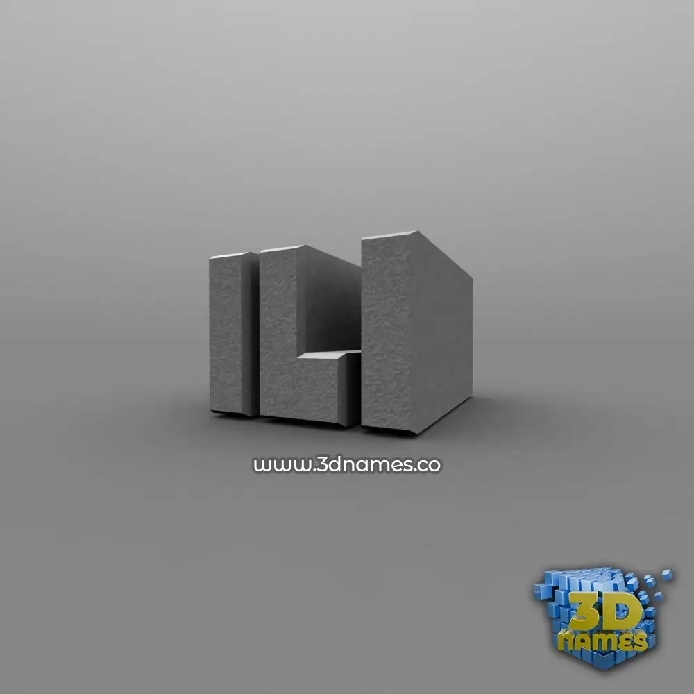 ili in Solid Grey style - 3D name wallpaper