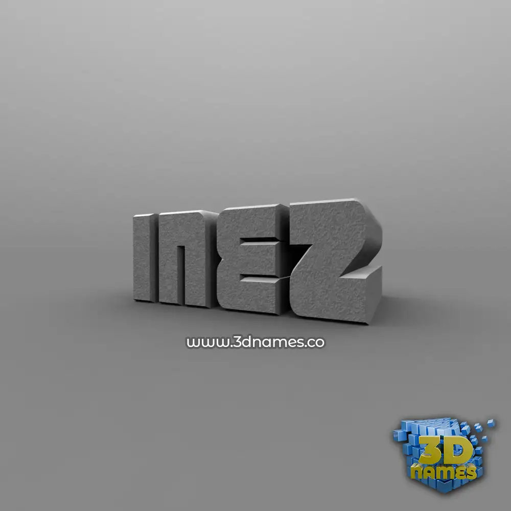 inez in Solid Grey style - 3D name wallpaper