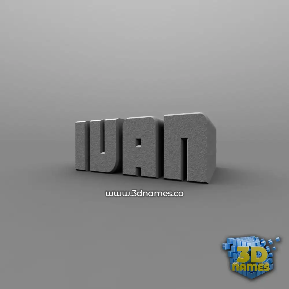 ivan in Solid Grey style - 3D name wallpaper