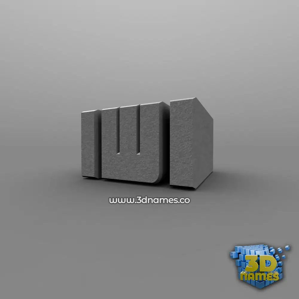 iwi in Solid Grey style - 3D name wallpaper