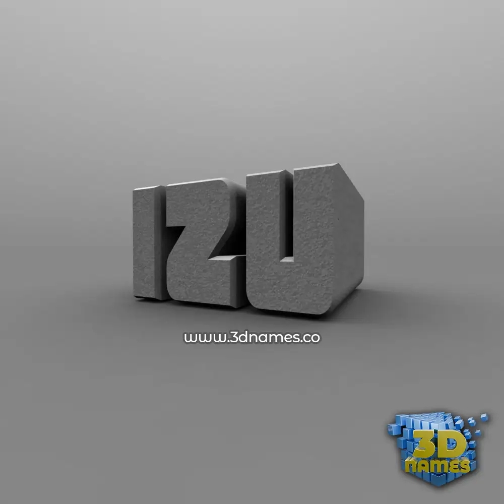 izu in Solid Grey style - 3D name wallpaper