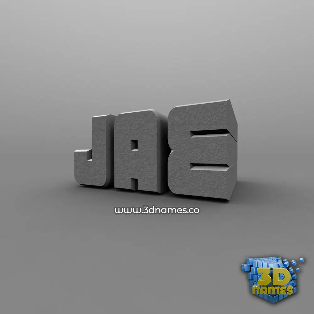 jae in Solid Grey style - 3D name wallpaper