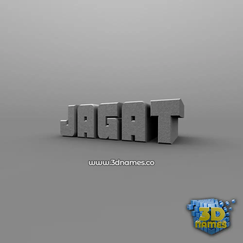 jagat in Solid Grey style - 3D name wallpaper