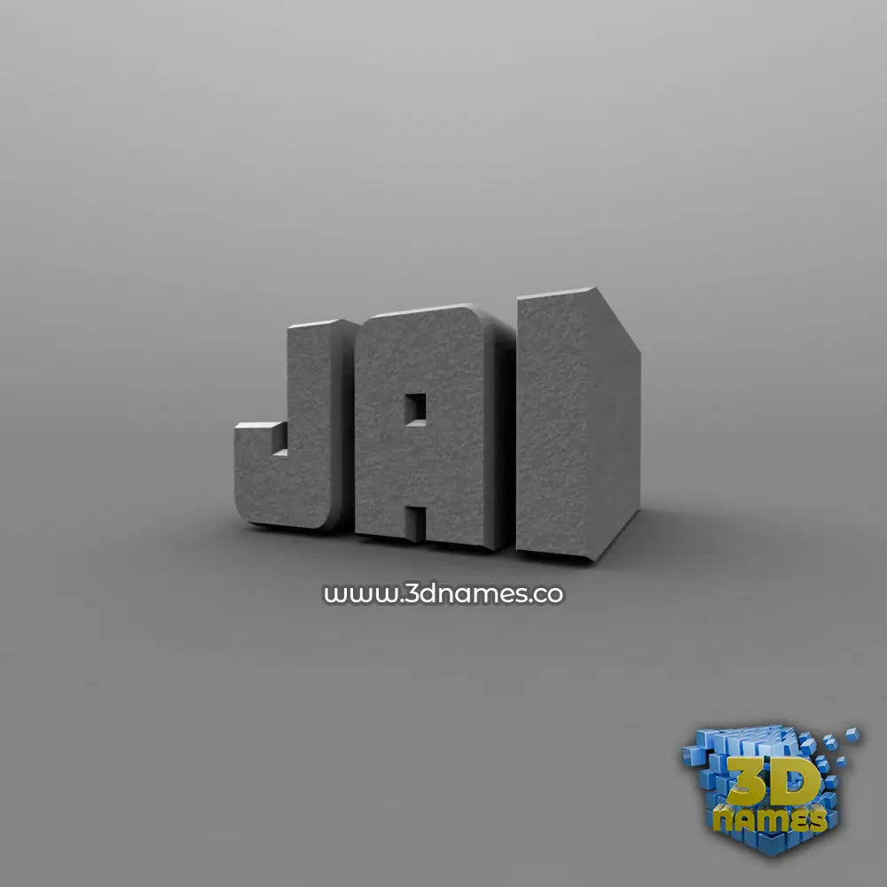 jai in Solid Grey style - 3D name wallpaper
