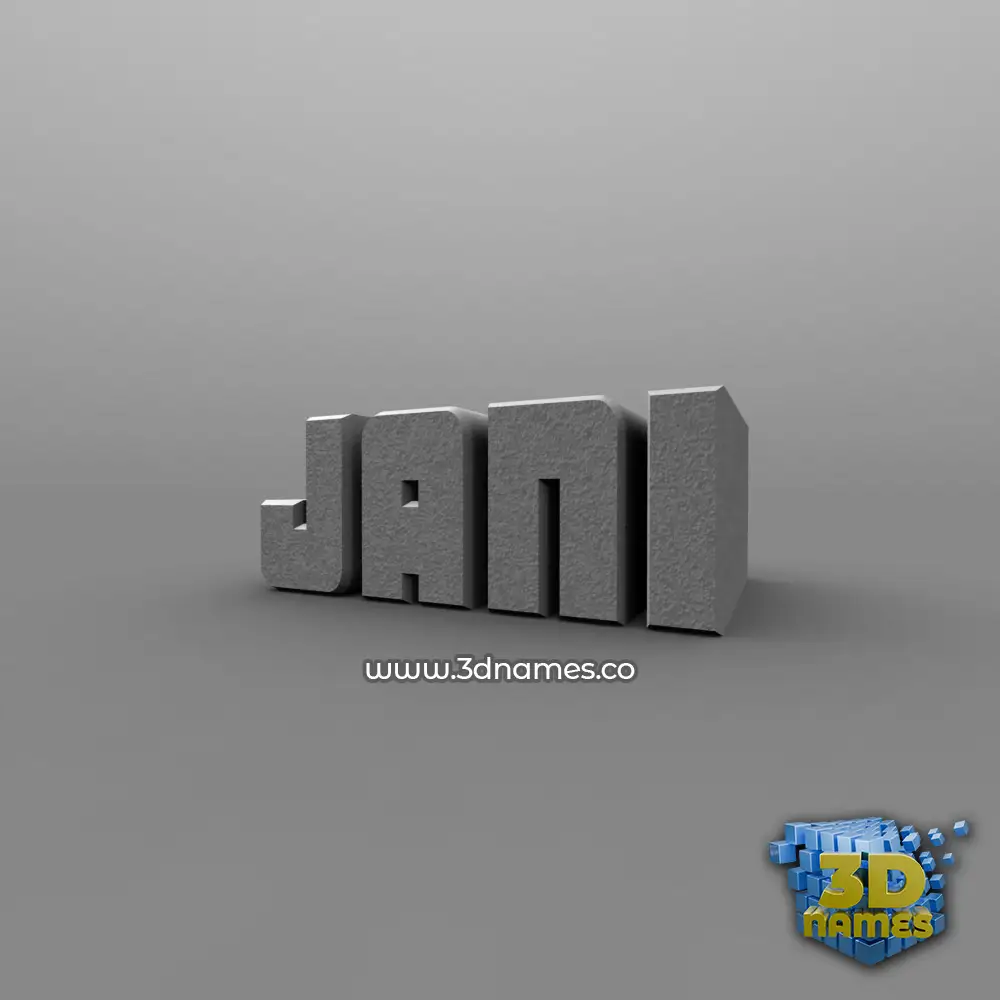 jani in Solid Grey style - 3D name wallpaper