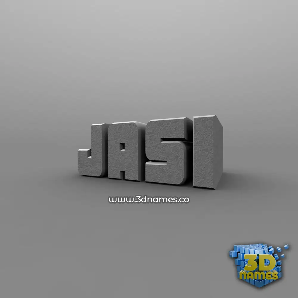 jasi in Solid Grey style - 3D name wallpaper