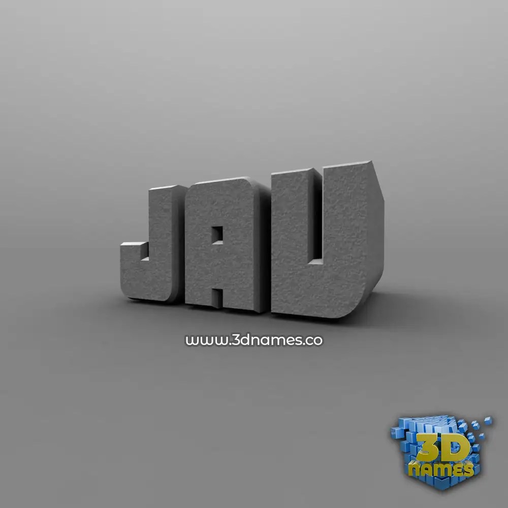 jav in Solid Grey style - 3D name wallpaper
