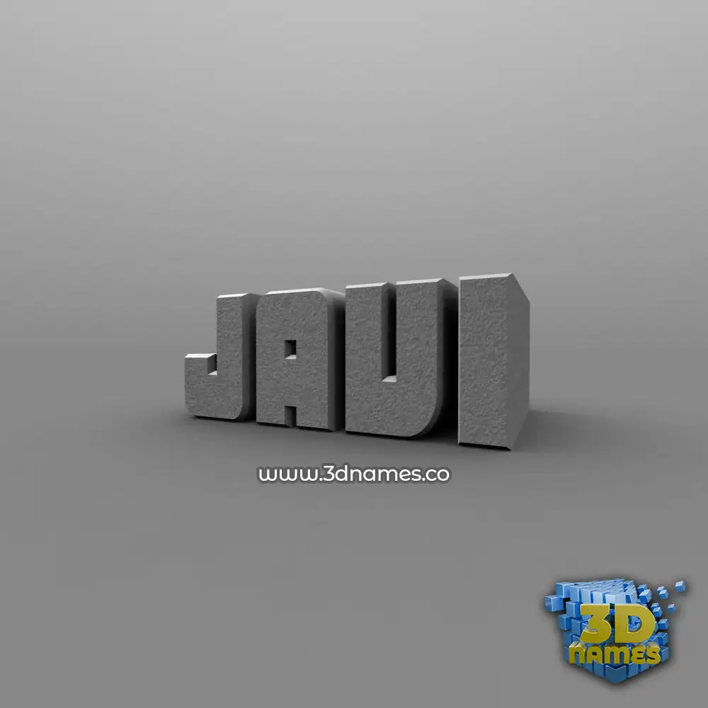 javi in Solid Grey style - 3D name wallpaper