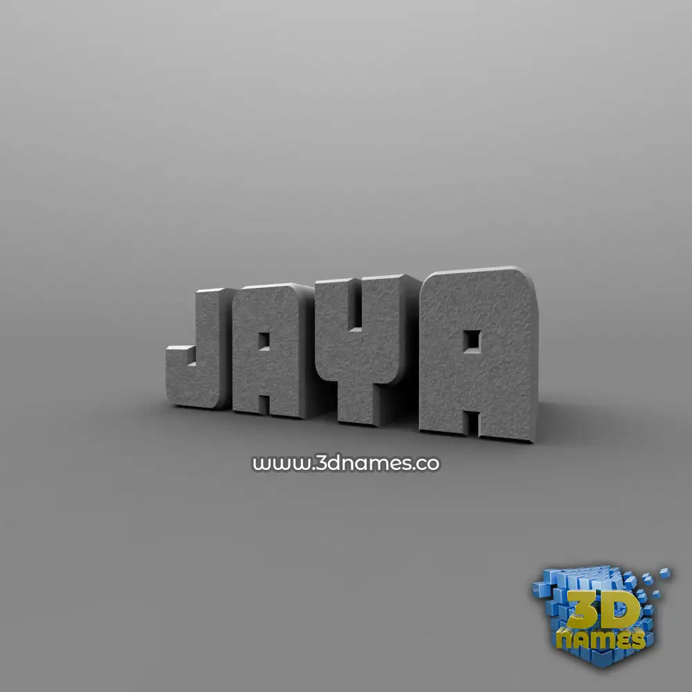 jaya in Solid Grey style - 3D name wallpaper