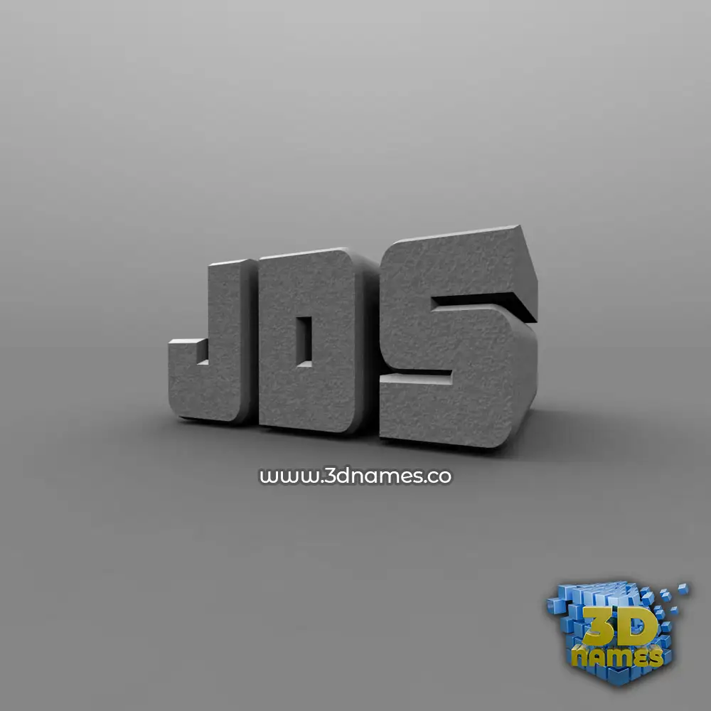 jds in Solid Grey style - 3D name wallpaper