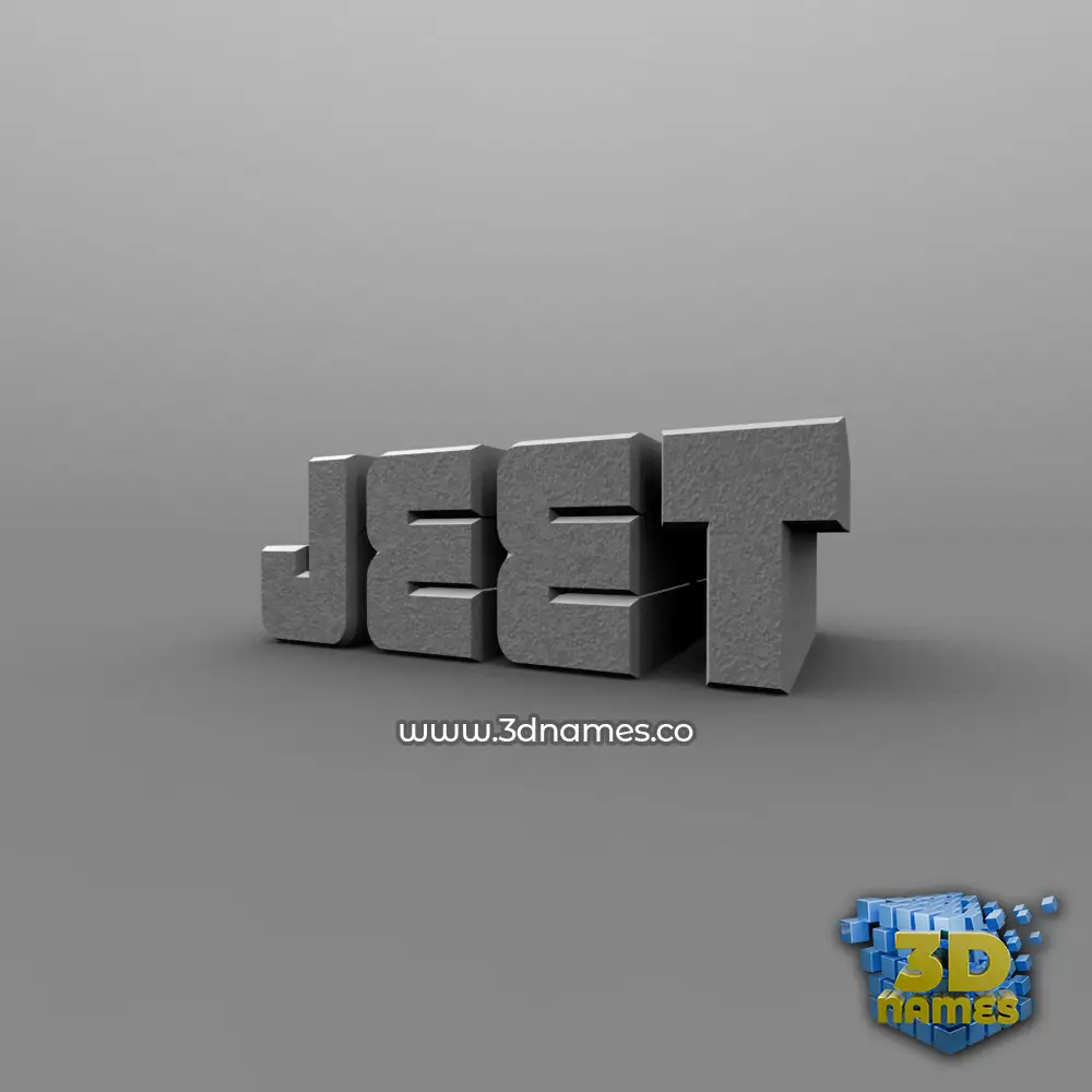 jeet in Solid Grey style - 3D name wallpaper