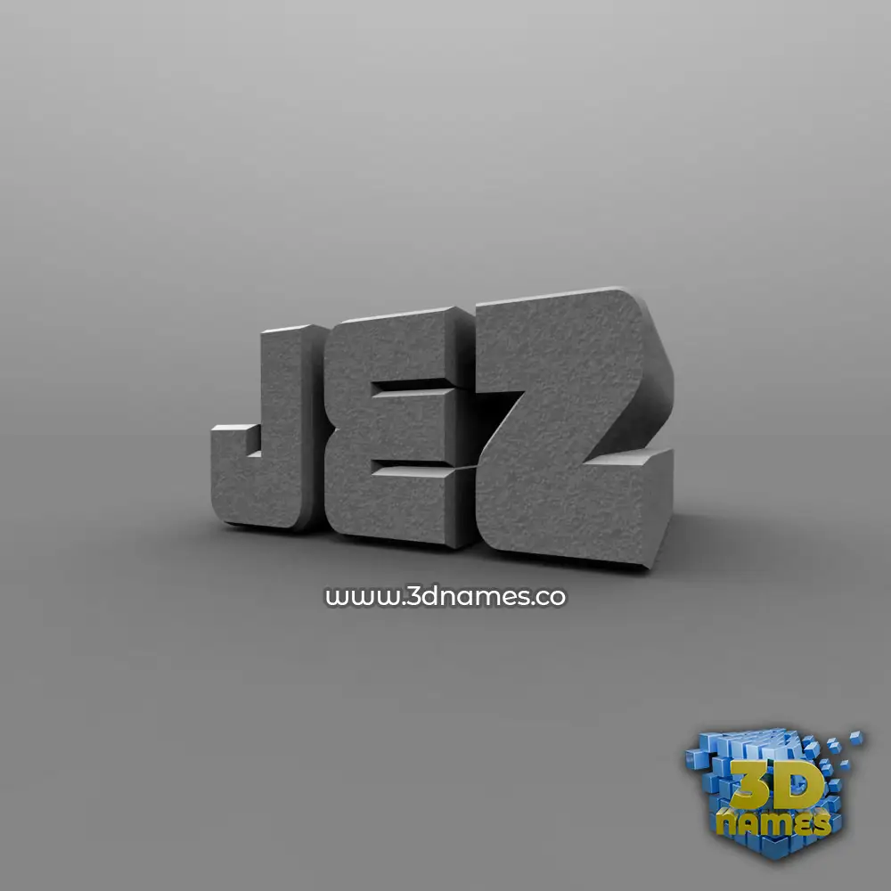 jez in Solid Grey style - 3D name wallpaper