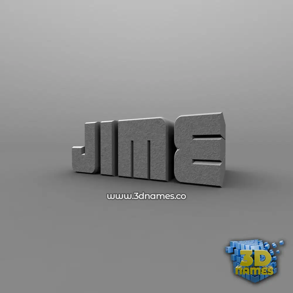 jime in Solid Grey style - 3D name wallpaper