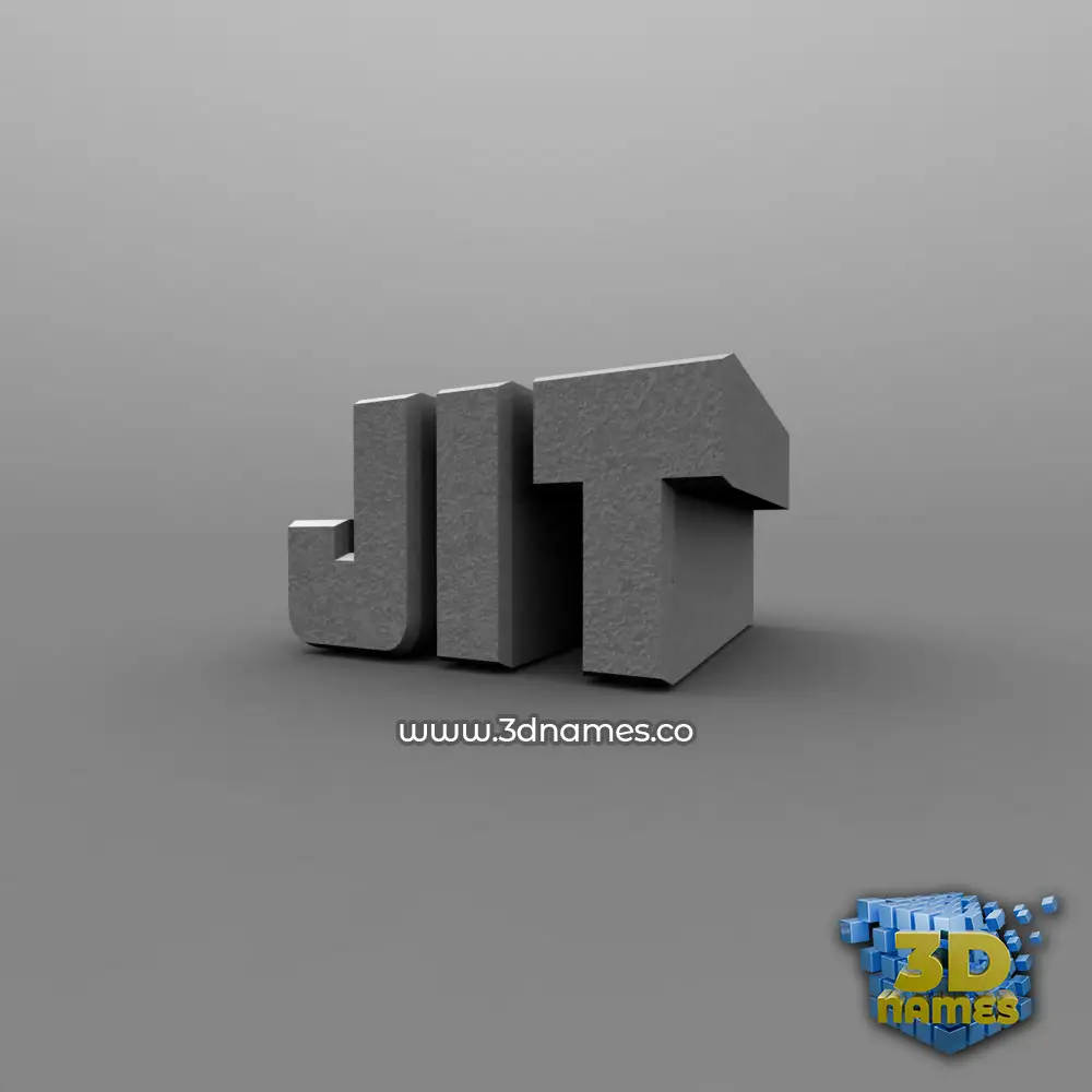 jit in Solid Grey style - 3D name wallpaper