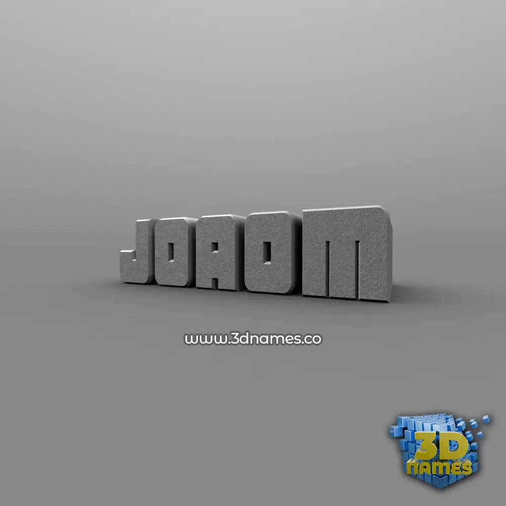 joaom in Solid Grey style - 3D name wallpaper