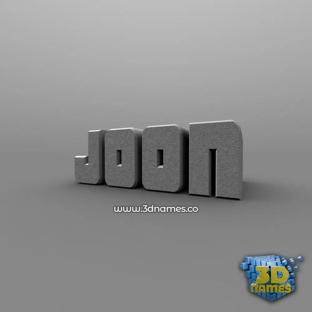 joon in Solid Grey style - 3D name wallpaper