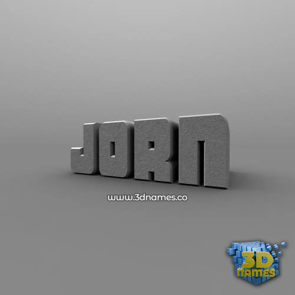 jorn in Solid Grey style - 3D name wallpaper