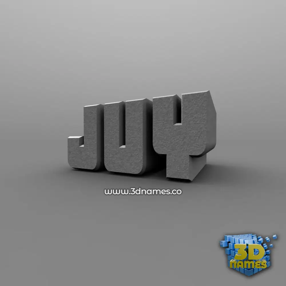 juy in Solid Grey style - 3D name wallpaper