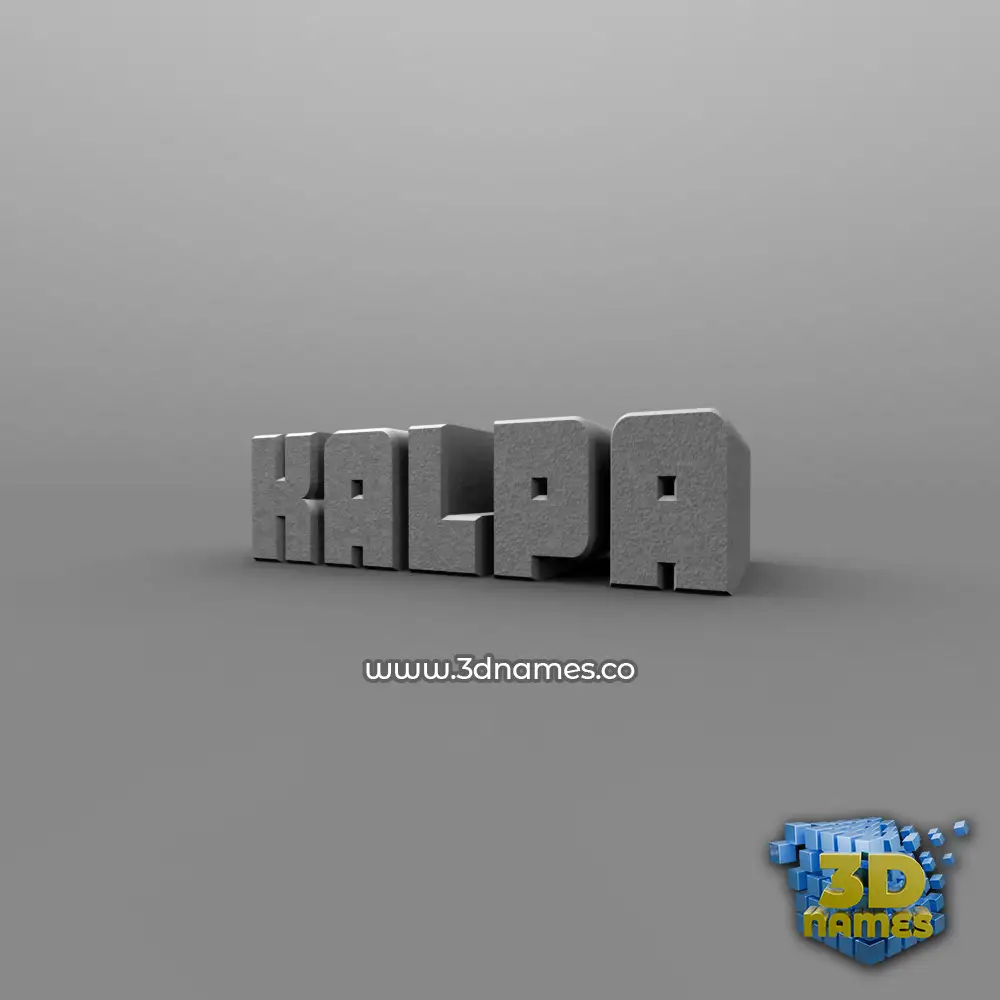 kalpa in Solid Grey style - 3D name wallpaper
