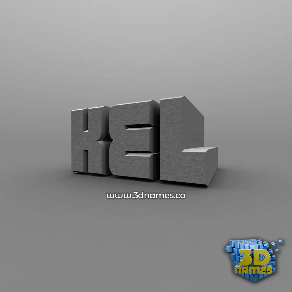 kel in Solid Grey style - 3D name wallpaper
