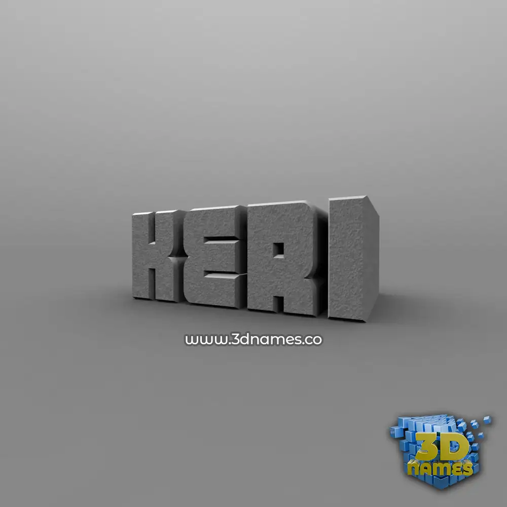 keri in Solid Grey style - 3D name wallpaper