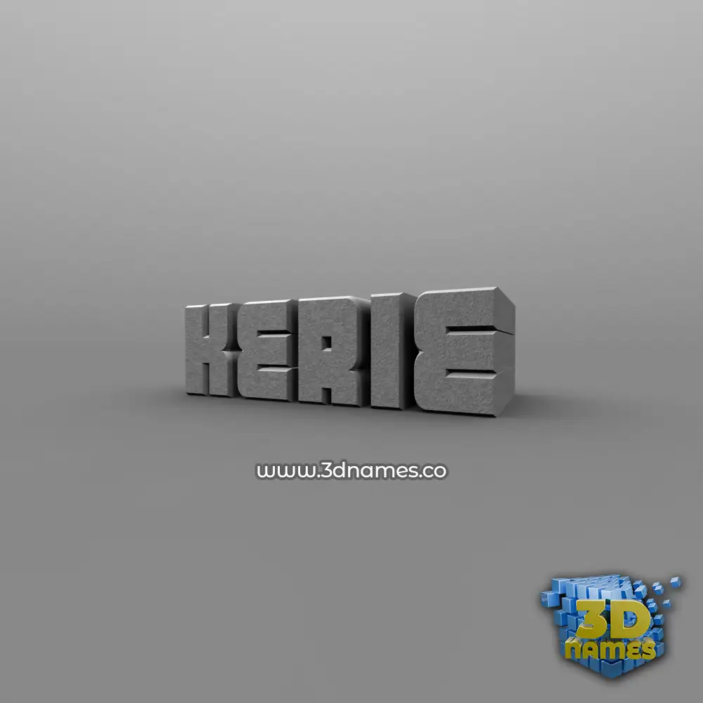 kerie in Solid Grey style - 3D name wallpaper