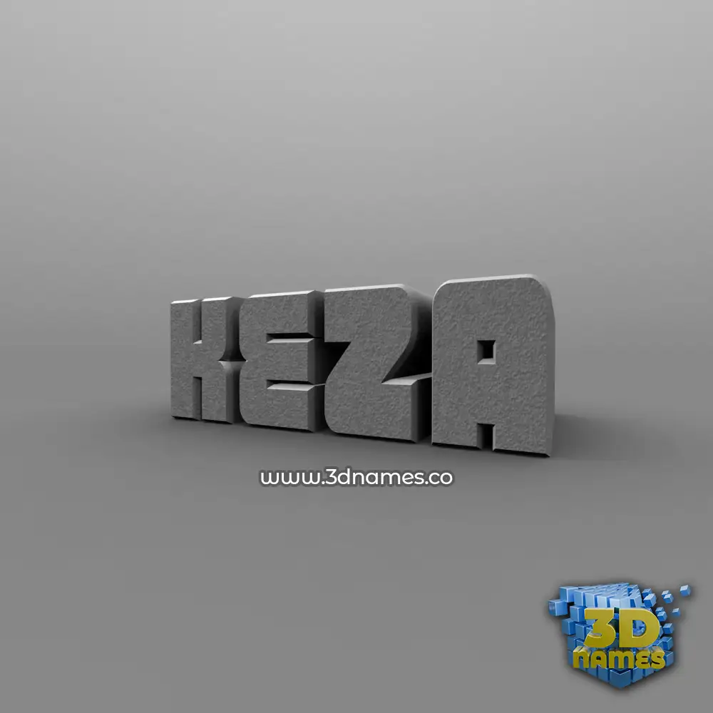keza in Solid Grey style - 3D name wallpaper