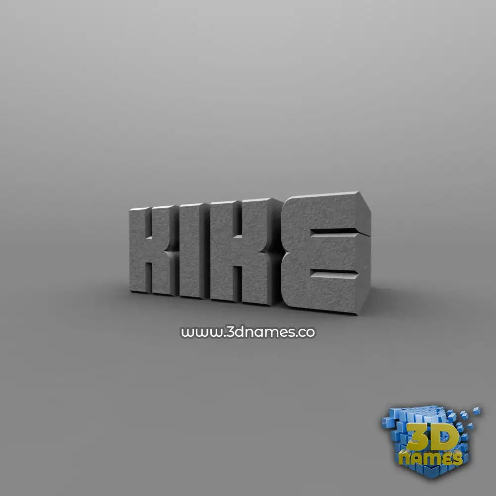 kike in Solid Grey style - 3D name wallpaper