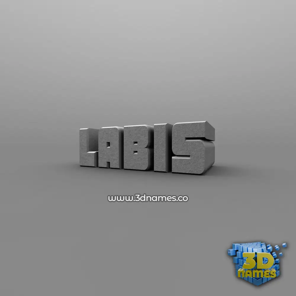 labis in Solid Grey style - 3D name wallpaper