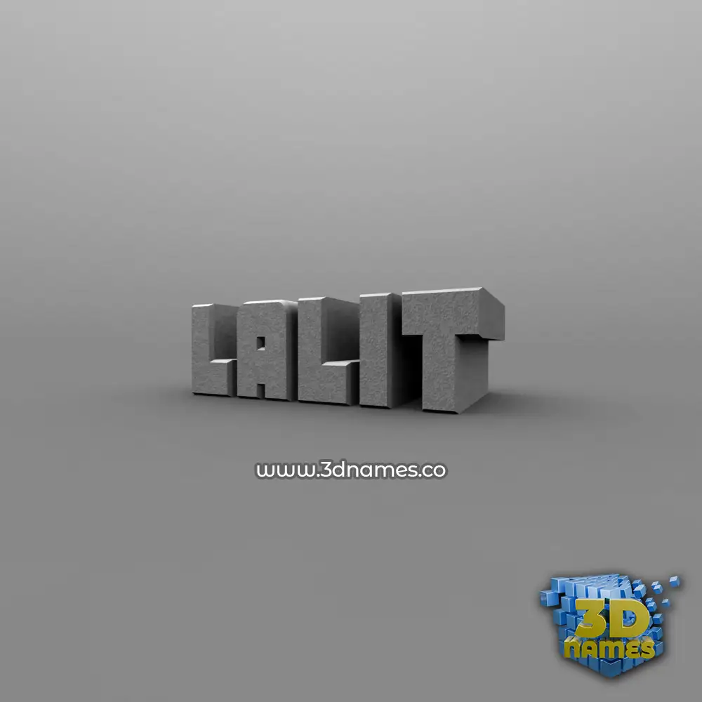 lalit in Solid Grey style - 3D name wallpaper