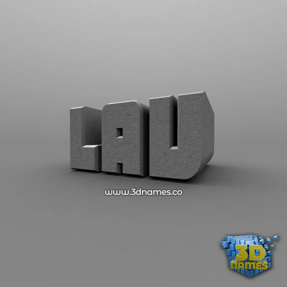 lav in Solid Grey style - 3D name wallpaper