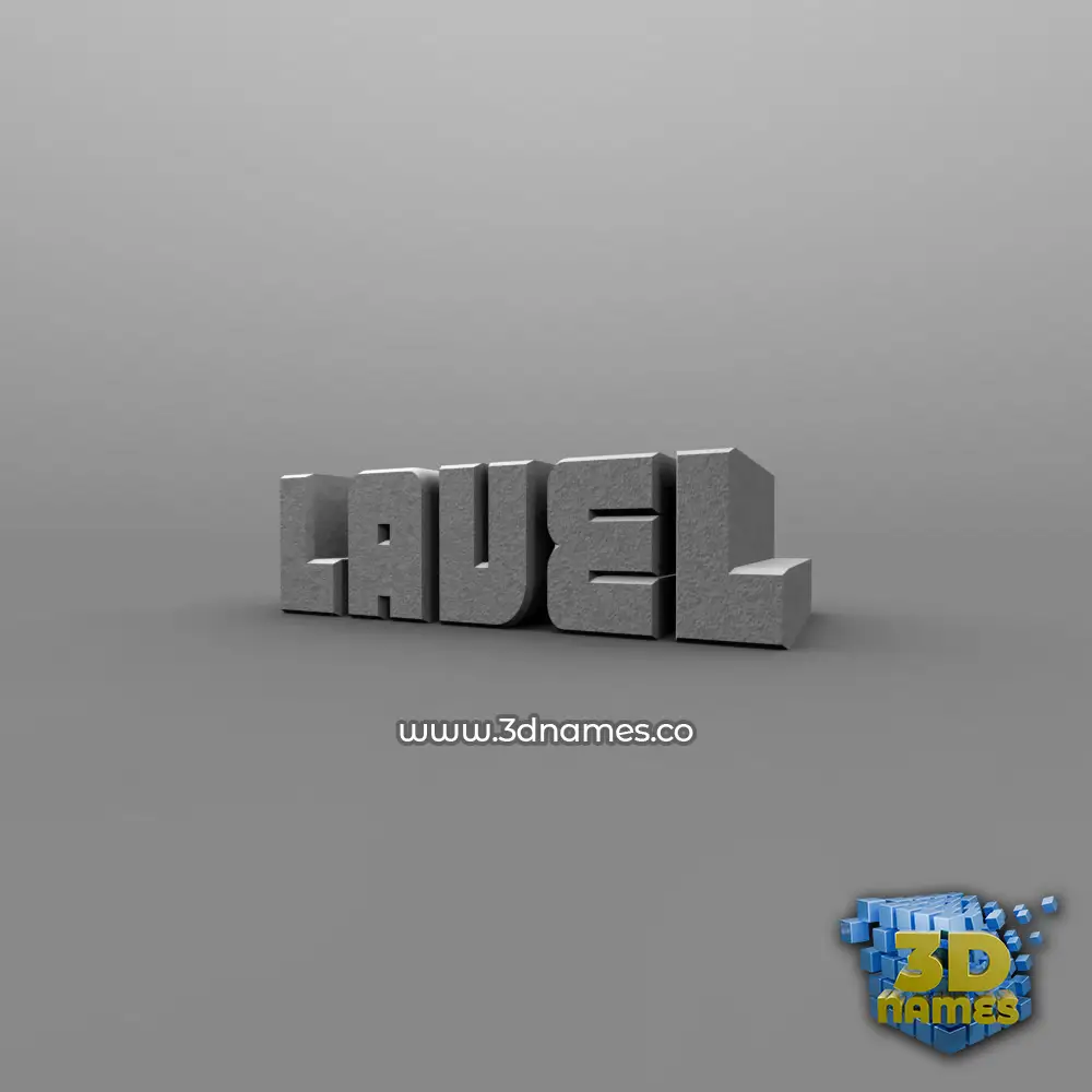 lavel in Solid Grey style - 3D name wallpaper